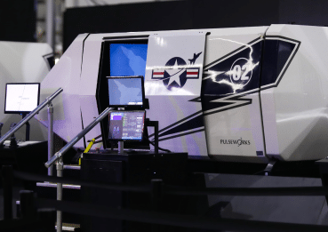 An interactive flight simulator.