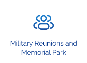 Military Reunions and Memorial Park button.