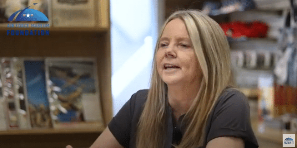 Film still of Director, Retail Melinda Lawrence in Museum's retail store.